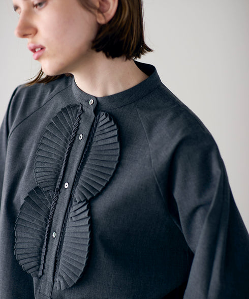 再入荷予約【SOI-MeME】pleats jabot one-piece